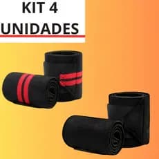 Munhequeira Profissional para CrossFit e Musculação Academia com Velcro | 1 ou 2 Pares