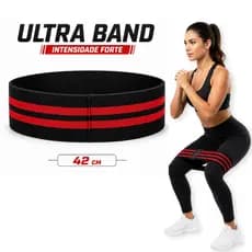 Faixa Elástica Ultra Band Forte 42cm – Treino de Glúteos, Pernas, Agachamento e Academia