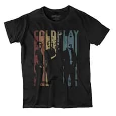 Camiseta Coldplay Camiseta Banda Coldplay Exclusiva