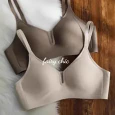 Sutiã Push up Pequeno Estilo Japonês Sem Costura Feminino S-2XL (1CM)