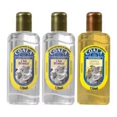 kit com 3 unidades limpador perfumado coala aroma 2 chá branco 120 ml e 1 Ameixa Dourada 120 ml