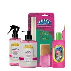 kit com 4 unidades Odorizante coala flor de C. sabonete liquido, Difusor, limpador