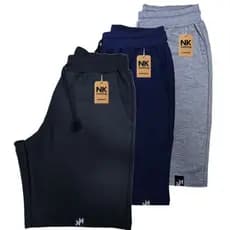 kit 3 bermuda masculina moletom short academia casual treino com amarração bolso fundo