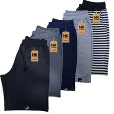 Kit 3 e 5 Bermuda Moletom com amarração e elástico Masculina Short Academia Treino bolso fundo