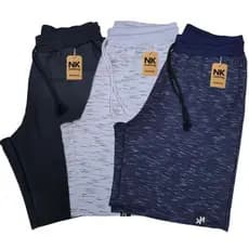 kit 3 bermuda moletom masculina academia short treino casual de algodão cores sortidas