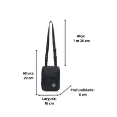 Shoulder Bag Coban Masculina Reforçada Alça Transversal