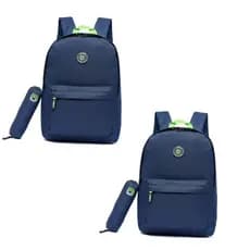 Kit 2 Mochilas Masculina Reforçada Estojo Escolar Trabalho Faculdade Dia a Dia