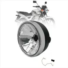 Farol Completo Honda Cbx Twister 250 2001 2002 2003 2004 2005 2006 2007 2008 Aro Cromado Similar Idêntico ao Original