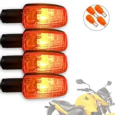 Kit 4 Pisca Seta Cg Titan Fan 125 150 Xre 300 Cb300 Cbx Twister 250 2000 2001 2002 2003 2004 2005 2006 a 2013 Modelo Ori