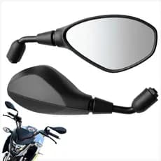 Par Retrovisor Espelho Bmw F800 Gs650 Rosca Honda Haste Curta Fixo Rebaixada 90º Cg Fan Titan 160 Xre 300 Cb 300