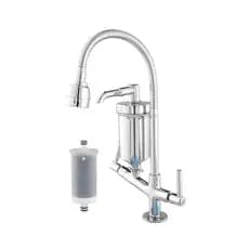 Torneira com Filtro Gourmet Flexível Bancada 1/4 de Volta com Refil
