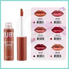 Gloss Labial - Butter Bomb Gloss - Ruby Kisses - Kiss New York