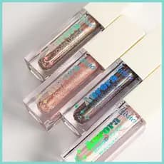 Sombra Líquida Holográfica Luisance Aurora Brilho Intenso Glow Multicolorido Vegana