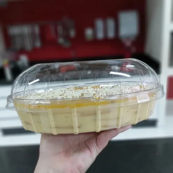 10un Embalagem Oval Colomba Pavê Mousse 2000ml Pet com Tampa G34 Galvanotek Premium