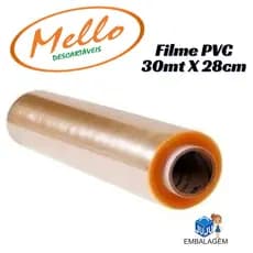 Rolo Bobina Plástico De Filme Pvc 30 Metros X 28cm