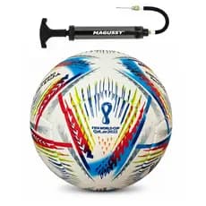 Bola Futebol Campo Raccer Oficial Copa Qatar + Bomba De Ar