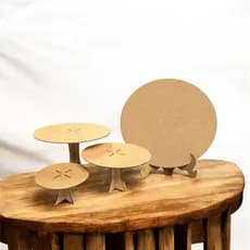 Kit Festa Trio de Bloeira Com Painel 50x50cm Para Decorações de Festas