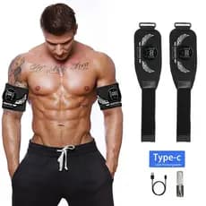 Estimulador Muscular EMS , Toner Inteligente Para Braço , Treinador De Elétrico , Recarga USB , Massageador Perda De Pes