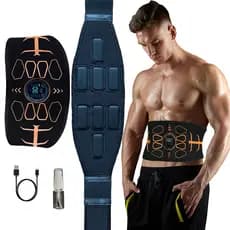 EMS Estimulador Muscular Abs Trainer Toner Abdominal Cintos De Tonificação Eletrônica USB Perda De Peso Massageador Equi