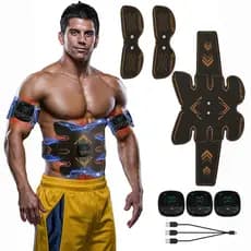 Toner Muscular Inteligente EMS Estimulador Tonificação Abdominal Cinto Massageador Corporal Equipamentos De Fitness Reca