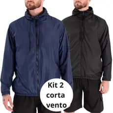 Kit 2 Jaqueta Corta Vento Forrada Masculina Impermeável