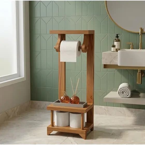 PAPELUX ROYALE LUXO DECORATIVO PARA BANHEIRO   MADEIRA