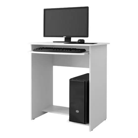 MESA DE COMPUTADOR PRATICA COR BRANCA