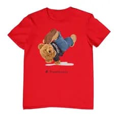 Camiseta Infantil Urso 100% Algodão 2 ao 16 Camisa Menino