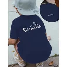 Camiseta Infantil Menino Estampado Dinossauro Blusa StreetWhear Algodão