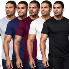 Kit 5 Camiseta Masculina tecnologia dry Proteção Solar UV50 Térmica Anti Suor Academia Treino