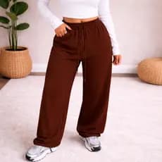 Calça Unissex Moletom Baggy Streetwear Básica Wide Leg Gym versátil HipHop 100% Algodão Premium Confortável Exclusiva