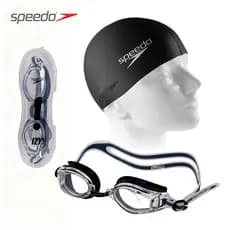 Óculos Natação Speedo Classic Starters + Touca Silicone Kit natação Original Speddo