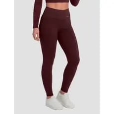 Calça Legging Térmica Feminina Com Tecido Interno Peluciado Bordô