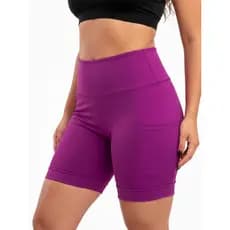Bermuda Feminina De Corrida Com Bolso Para Celular e Chave Detalhes Refletivos Fúcsia