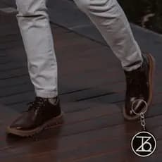 Sapato Social Oxford Luca Tratorado Confortável Masculino Social Brogue + Brinde Chaveiro Thézb Dia dos Pais