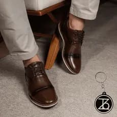 Sapato Oxford Masculino Liso Moderno Denver Sapato Masculino Social Casamento Igreja+ Brinde Chaveiro Thézb Dia dos Pais