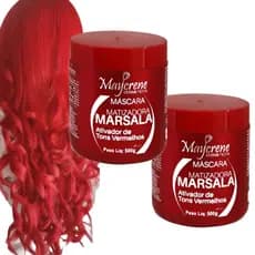 Kit 2 Máscara Matizador Marsala Maycrene 500g