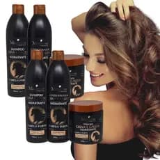 2 Kits Maycrene Crina e Cauda Força e Crescimento 6x500ml (2 Shampoo, 2 Condicionador e 2 Máscara)
