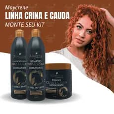Linha Crina e Cauda Maycrene - Shampoo, Condicionador, Máscara (Escolha Seus Produtos)