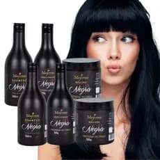 2 Kits Maycrene Matizador Lama Negra Ativador de Tons Escuros (2 Shampoo, 2 Condicionadores e 2 Máscaras)
