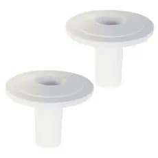 Kit 2 Bucha Passagem De Fios Acabamento Para Cabos Em Parede Moveis Reforma Protetor Cabo Multiuso
