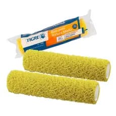 Kit 2 Rolo para Textura Cabelo Cabelinho de Anjo Parede Grafiato Fibra Vinil 23cm S/Cabo 1352 Tigre