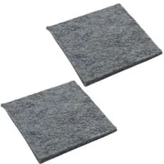 Kit 2 Feltro Adesivo Protetor Para Sofá Cadeira Mesa Moveis Anti-risco Para Piso Cinza 5cm Quadrado