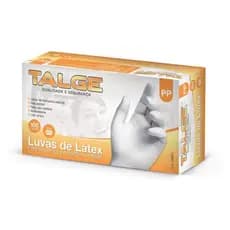 Luvas Descartáveis Látex c/ Pó Talge Caixa c/ 100 unidades