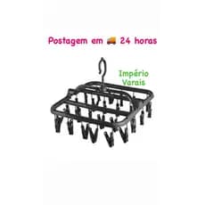 Varal dobravel Calcinha Meia Cueca Peça Intima com Prendedores Reforçado
