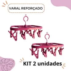 KIT 2 - Varais de calcinha Reforçado, varal roupa intima, organizador 16 prendedores (CADA) Qualidade e Durabilidade