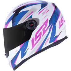 CAPACETE LS2 FF358 CLASSIC DRAZE – Branco Azul e Rosa