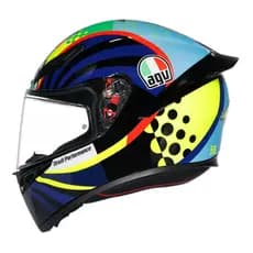 CAPACETE AGV K-1S WINTER TEST 2020 – Azul Amarelo Flúor e Preto