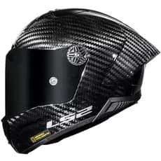 CAPACETE LS2 THUNDER CARBON FF805 GP SOLID GLOSS – Preto Carbono Brilhante