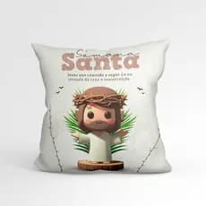 Almofada Páscoa Decorativa Cristã Religiosa Lançamento